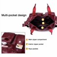 thumbnail image 4 of Women Casual Crossbody bags PU Leather Shoulder Bags Multi Pocket Handbags, 4 of 7