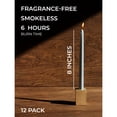thumbnail image 2 of Juego de 12 velas CANDWAX en forma de cono plateado, 20 cm, sin goteo, 2 of 7