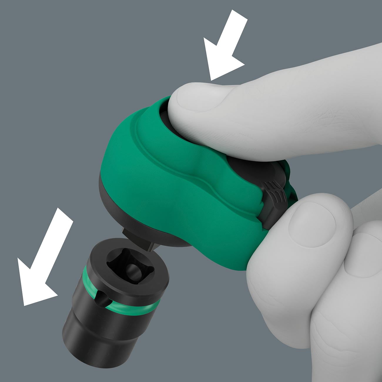 Wera 005530 8100 SB 12 Zyklop Comfort Ratchet Set, Reversible, 3/8" Drive, Metric, 16 Pieces