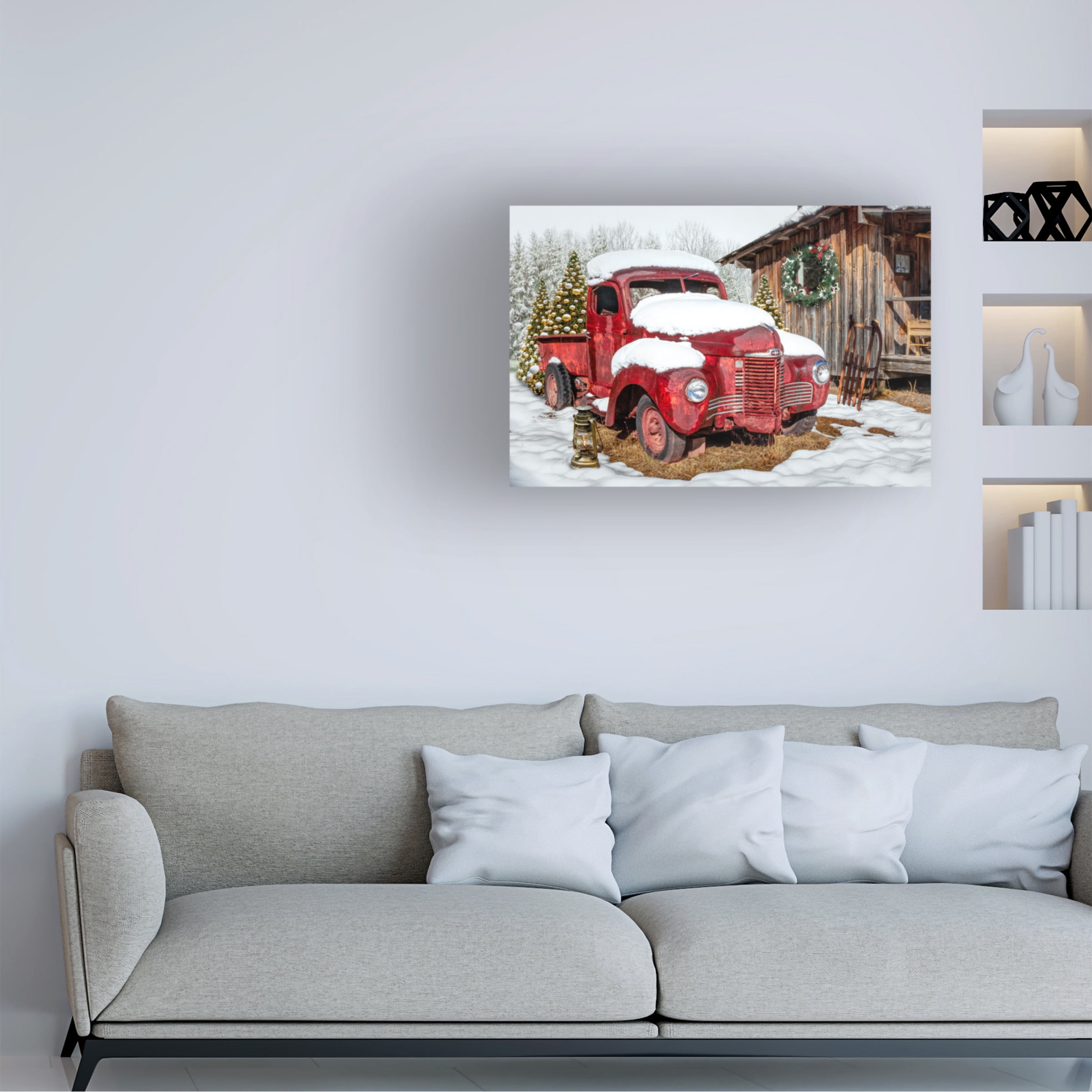 Celebrate Life Gallery 'Christmas Rust In The Snow' Canvas Art