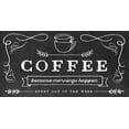 thumbnail image 2 of Murray, Amanda 24x14 Black Ornate Wood Framed with Double Matting Museum Art Print Titled - Coffee Everyday, 2 of 4