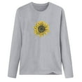 thumbnail image 4 of Pompotops T-shirt Décontracté Imprimé pour Femmes Col Rond Manches Longues Blouse, 4 of 4