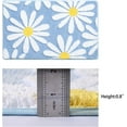 thumbnail image 3 of Evlmd Bathroom Rugs Non Slip Washable, Blue Large Bath Mats for Bathroom Floor, Soft Cute Daisy, Shaggy Soft and Absorbent, Thick Plush Shower Bath Rug Runner Decor, 24" X 36", 3 of 6