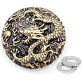 thumbnail image 4 of craftmemore 2 pcs 1-3/8 inches chinese dragon concho screw back leather craft embellishments chs15 (bronze), 4 of 5