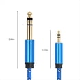 thumbnail image 2 of Cable Auxiliar Adaptador 3.5mm A 6.35mm para Amplificador Mezclador Chapado en 3.5 Jack A 6.5 Jack Aux Cabo Macho A Macho 100cm, 2 of 5