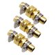thumbnail image 1 of Juego de 3 conectores para manguera de jardín de 5/8" con reparador de extremos, resistente y antiderrames, 1 of 8