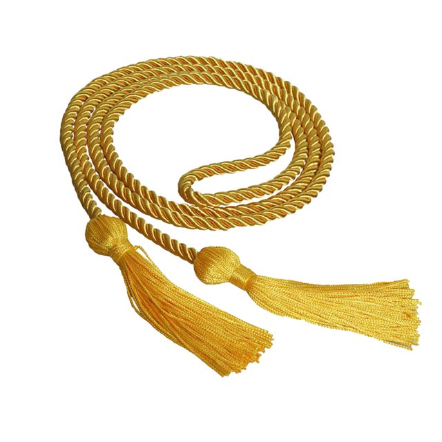 Trayknick 170cm Single Color Honor Cord Tassel Collage Graduates Graduation Stole Decor Golden