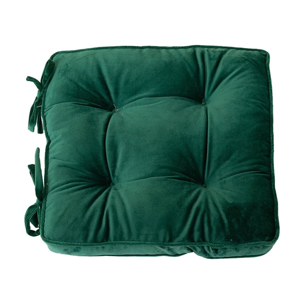 Redempat Convenient To Carry Chair Pads Cushions For On Go Comfort Practical And Durable Chair Seat Cushion green black 43 43cm 1 Pc