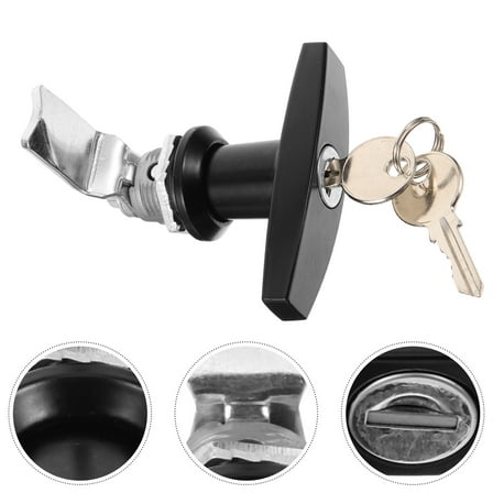 Toyvian Rv Cam Lock Cabinet Lock Black 1 Set