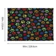 thumbnail image 2 of Tapestry Wall Hanging Doodle Colorful Paw Print Tapestries Home Decor for Bedroom Aesthetic 60 X90 IN, 2 of 3