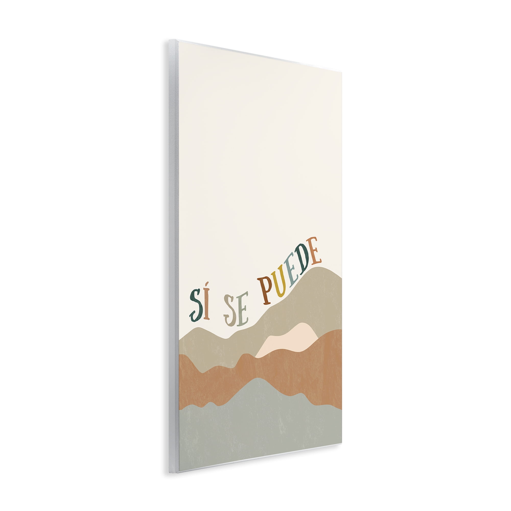 Stupell Industries Sí Se Puede Montañas Inspirational Quotes & Sayings Painting Unframed Art Print Wall Art, 13 x 19