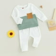 thumbnail image 2 of Caqnni Baby Boy Girl Clothes Toddler Fall Winter Outfits Crewneck Sweatshirt and Jogger Pants Set for 0 6 12 18 24 M 1t 2t 3t 4t 5t 6t Gift Sets(18-24 Months), 2 of 7