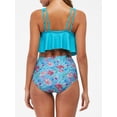 thumbnail image 2 of Traje de baño de dos piezas para mujer Conjunto de bikini con estampado de volantes Trajes de baño, 2 of 8