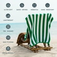 thumbnail image 3 of Casa Platino 4 Pack Caban Stripe Beach Towel Set, Oversized Beach Towel 36"x72", Fast Drying & Light Weight, Beach Towels - Green, 3 of 8