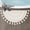 Ivory, variant on Savi Home Cotton Boho Half Circle Bath Mat, Sage Green, 22" x 36"