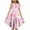 Multicolor-4, variant on 6 - 15 Years Old Girls' Summer Short - Sleeved Round - Neck Easter - Printed Waist - Gathering Pocket Tiered Dress Multicolor 12-13 Years