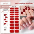 thumbnail image 2 of YSABOXY 20 Pieces Semi-cured Nail Gel Stickers, UV Lamp Required, 2 of 6