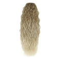 thumbnail image 1 of Pelucas con flequillo para mujer, peluca ondulada suelta con cordón, cola de caballo, cola de caballo, malla elástica, trenza natural y realista, hermosa cola de caballo con patrón de agua., 1 of 5