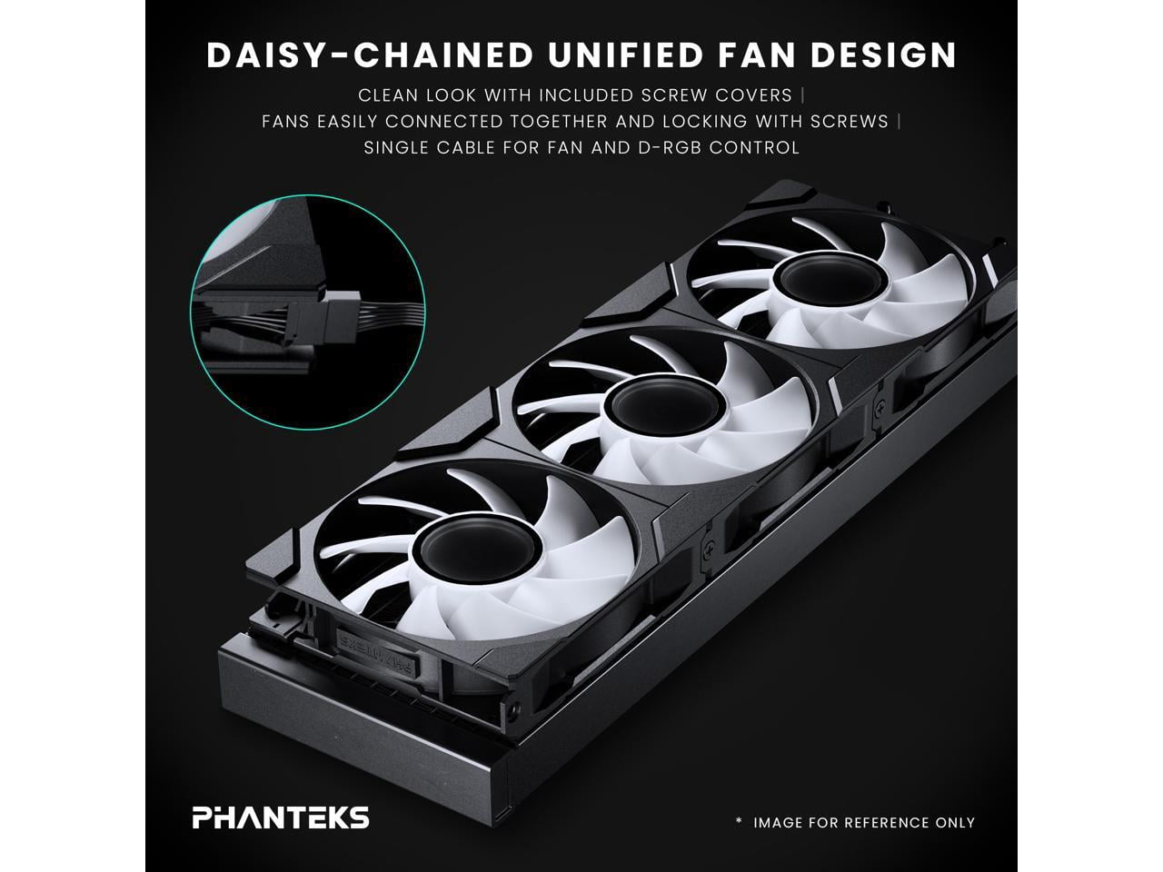 Phanteks PHGO360M25G2LCD Glacier One 360M25 LCD 360mm Liquid CPU Cooler Black