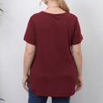 thumbnail image 2 of Kadahis Women's Plus Size T Shirts Summer Short Sleeve Pullover Tunic Tops, 2 of 4