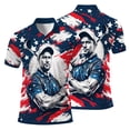 thumbnail image 2 of HOMYGIFTS Men’s Golf Polo – Custom Golfer Art with Colorful Mosaic Swirl, Perfect for Golf Enthusiasts, 2 of 10