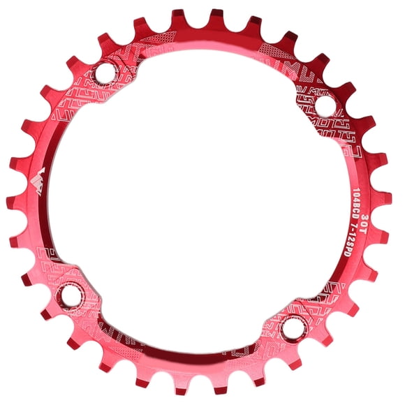 Single Speed Chainring, Luminum Alloy 30T Chainring Crank Accessories Bike Chainrings Bicycle Chainring 104BCD Single Speed Chainring for Mountain Bike