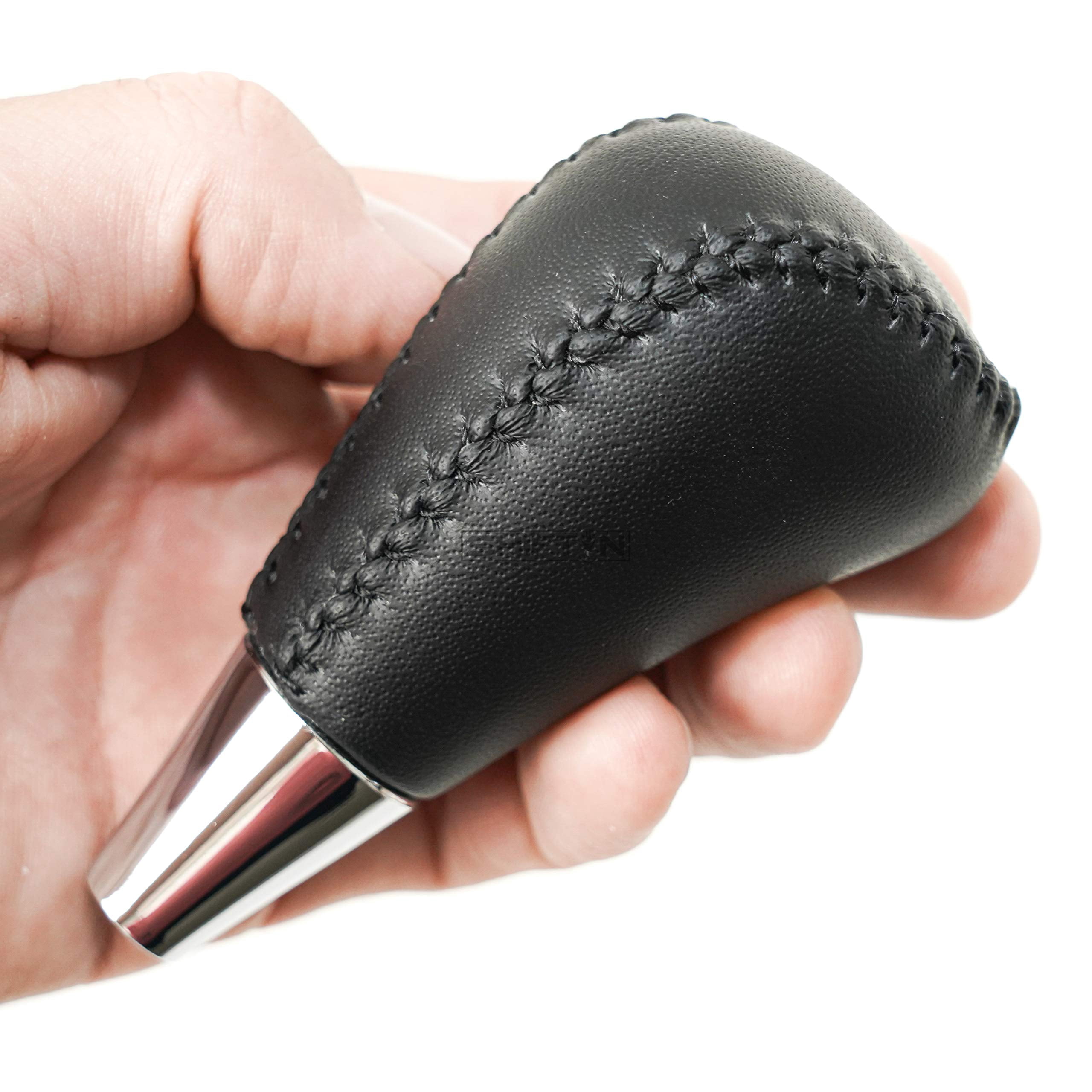 SHIFTIN Gear Shift Knob Shifter for Toyota Avalon Yaris 4Runner Rav4 Sienna Camry Corolla Tacoma Venza and Lexus ES GS IS LS LX RX SC 300 300h 330 350 400 430 450h 460 AT M8 (Black Leather)