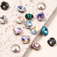 thumbnail image 3 of Kripyery 10Pcs Nail Art Decor Shining Stunning Visual Effect DIY Sparkling Manicure Faux Crystal Pointed Base Nail Rhinestone Nail Salon Supply, 3 of 8