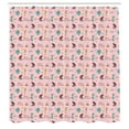 thumbnail image 2 of Ambesonne Clown Shower Curtain, Happy Birthday Animals Fun, 69"Wx70"L, Rose Multicolor, 2 of 4