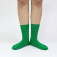 thumbnail image 5 of Womens Combed Cotton Color Thin socks Viscose- Breathable Soft Crew Casual Socks Comfort Gift 4 Pairs, 5 of 7
