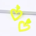thumbnail image 2 of mmirethe Heart Earrings Set Gifts For Multiple Colors Available Stylish And Versatile Orange, 2 of 6