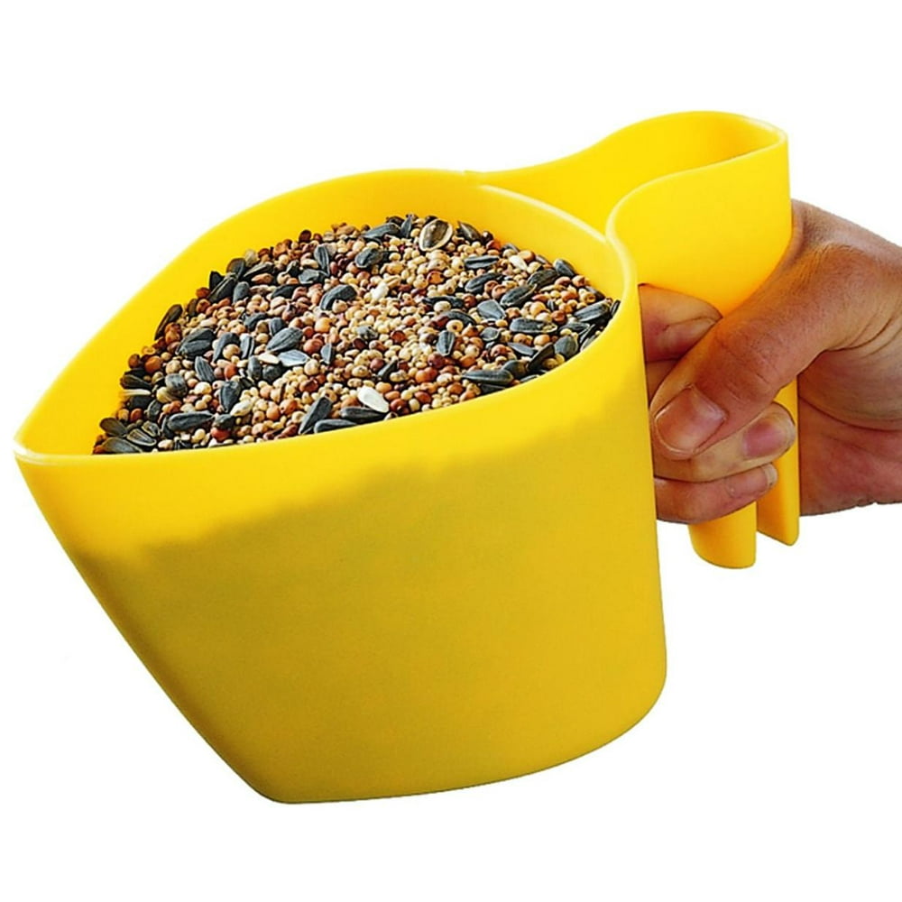 PerkyPet 30012 Scoop'n Fill Bird Seed Scoop, Seed scoop holds up to 4