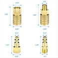 thumbnail image 3 of Conexiones para Manguera de Aire de 1/4 Pulgada NPT, Conexión Rápida para Compresor de Aire, Acoplador de Aire Universal y Kit de Conector Industrial., 3 of 5