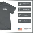thumbnail image 6 of NASA Worm Logo Crest T-shirt Astronaut Space Mars Souvenir Emblem Men's Tee, 6 of 7
