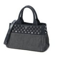 thumbnail image 2 of Pre-Owned Prada Navy/Grey Small Grommet Canapa Tote Shoulder Bag Canapa Canvas, 2 of 10