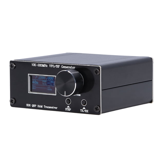 Oscilador De Frecuencia Variable, 20 Preajustes De Banda SDR QRP HF Indicador De Gráfico De Barras Del Transceptor Con Cable De Datos USB Para DCR Para Generador De Reloj ANGGREK Otros