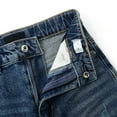 thumbnail image 6 of KIDSCOOL SPACE Girls Slim Fit Wide Leg Jeans, Micro Distressed Fashion Denim Pants ,Mid Blue,7-8 Years, 6 of 6