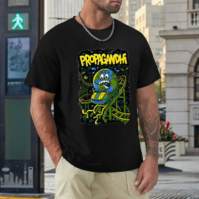 Propagandhi Official Men s Cotton Short Sleeve T Shirt Crew Neck Top M Walmart