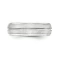 thumbnail image 3 of SS 7mm Brushed Fancy Band Size 11 in Sterling Silver, 3 of 3