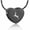 Black, variant on Deer Print Heart Urn Pendant Pet Cremation Jewelry for Ashes Urn Necklace Lockets for Human Ashes Holder Necklace for Furry Friend Family