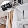 thumbnail image 5 of 6 Pcs 47.5 Inches Shelf Rails Bracket Track Upright Closet System Hardware Adjustable Wall Standard Shelf Standards for Pantries, Linen Closets, Laundry Rooms, Utility Rooms (Black), 5 of 5
