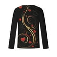 thumbnail image 5 of Lilgiuy New Valentine's Day Men's 3D Printing Long Sleeve T-shirt Fashion Casual Loose Round Neck Undercoat Top Blouses & Shirts for Office Business Work, 5 of 5