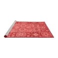 thumbnail image 2 of Ahgly Company Machine Washable Indoor Square Oriental Red Traditional Area Rugs, 5' Square, 2 of 4