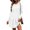 04# White, variant on Women Loose Fit Moisture-Wicking Hoodie Dress High-Low Hemline Casual Sweatshirt Winter Soft Pullover Long Sleeve Lounge Tunic S-2XL
