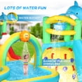 thumbnail image 6 of Ktaxon Inflatable Bounce House with Water Bucket, Rainbow Sprinklers, Water Slide Bounce House With Blower, Inflatable Water Slide Park for Party, Backyard, Lawn, 6 of 7