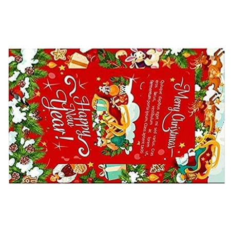 

Christmas Clearance! SuoKom Christmas Door Mat Cartoon Gnome Floor Mat Hallway Kitchen Foot Mat Soft Carpet
