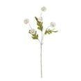 thumbnail image 2 of 5-Stem Pink Dandelion Artificial Flowers - Weatherproof Bendable Stems for Porch Pots, Garden & Outdoor Decor Gift White, 2 of 6