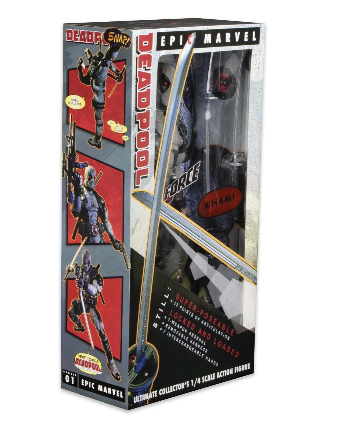 Marvel Classics – 1/4 Scale Action Figure – X-Force Deadpool - NECA