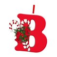 thumbnail image 2 of Adorno navideño con letras, decoración navideña, colgante con abalorios para bricolaje, decoración para de Navidad, corona de celebración, B, 2 of 8