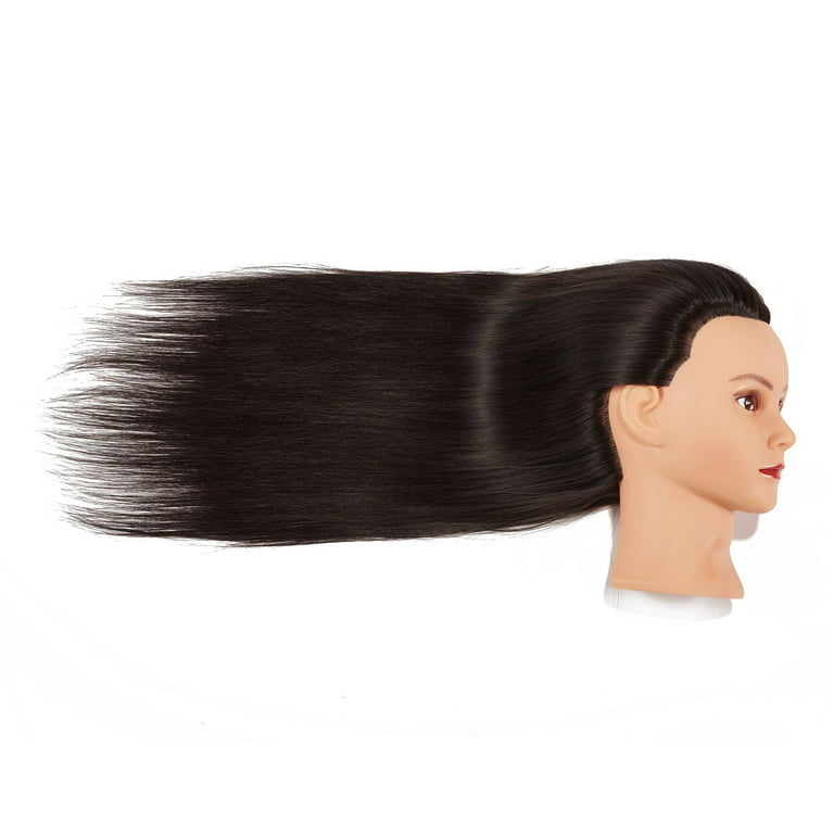 Hairginkgo Mannequin Head Human Hair 26/28 Synthetic Hairdresser Styling  Training Doll for sale online